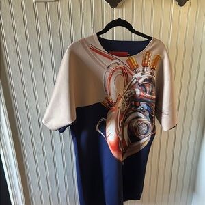 Vie + Riche neoprene mechanical heart dress size XXL